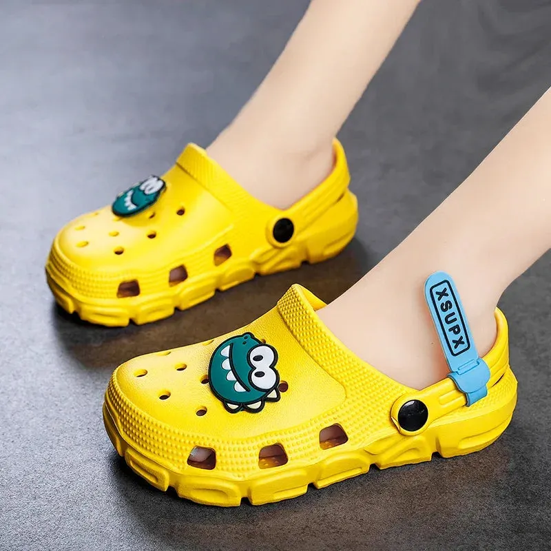 Children Slippers Boy Girls Clogs Summer Casual Shoe EVA Slides Size 36-35 Sandals Cartoon Dinosaur Boy Slippers