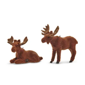 Fluffy Moose Ornaments