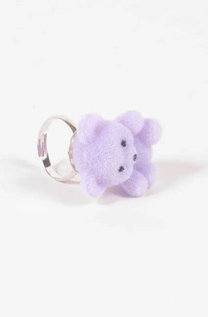 Fuzzy Bear Ring (5 Colors)