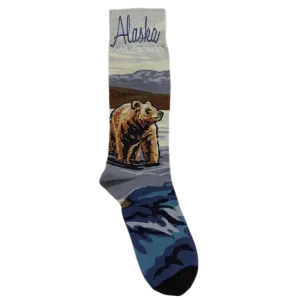 Grizzly Bear Alaska Socks