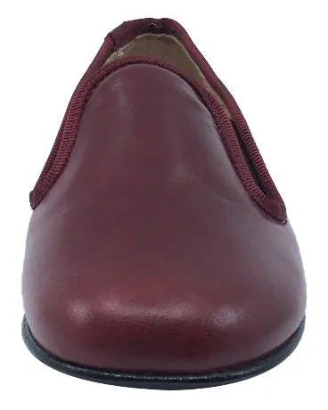 Hoo Shoes Smoking Loafer, Burgundy