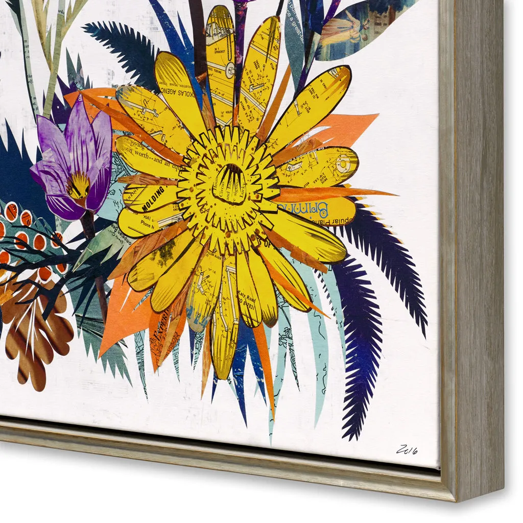 HUMMINGBIRD CACTUS   WILDFLOWERS canvas art prints with float frames