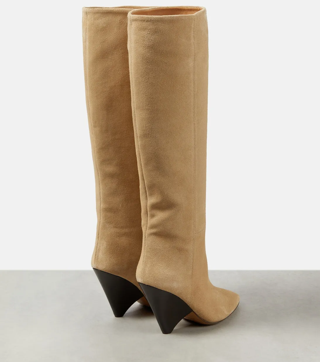 Isabel Marant suede lakita boots, beige