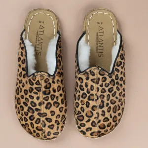 Men's Leopard Barefoot Shearlings