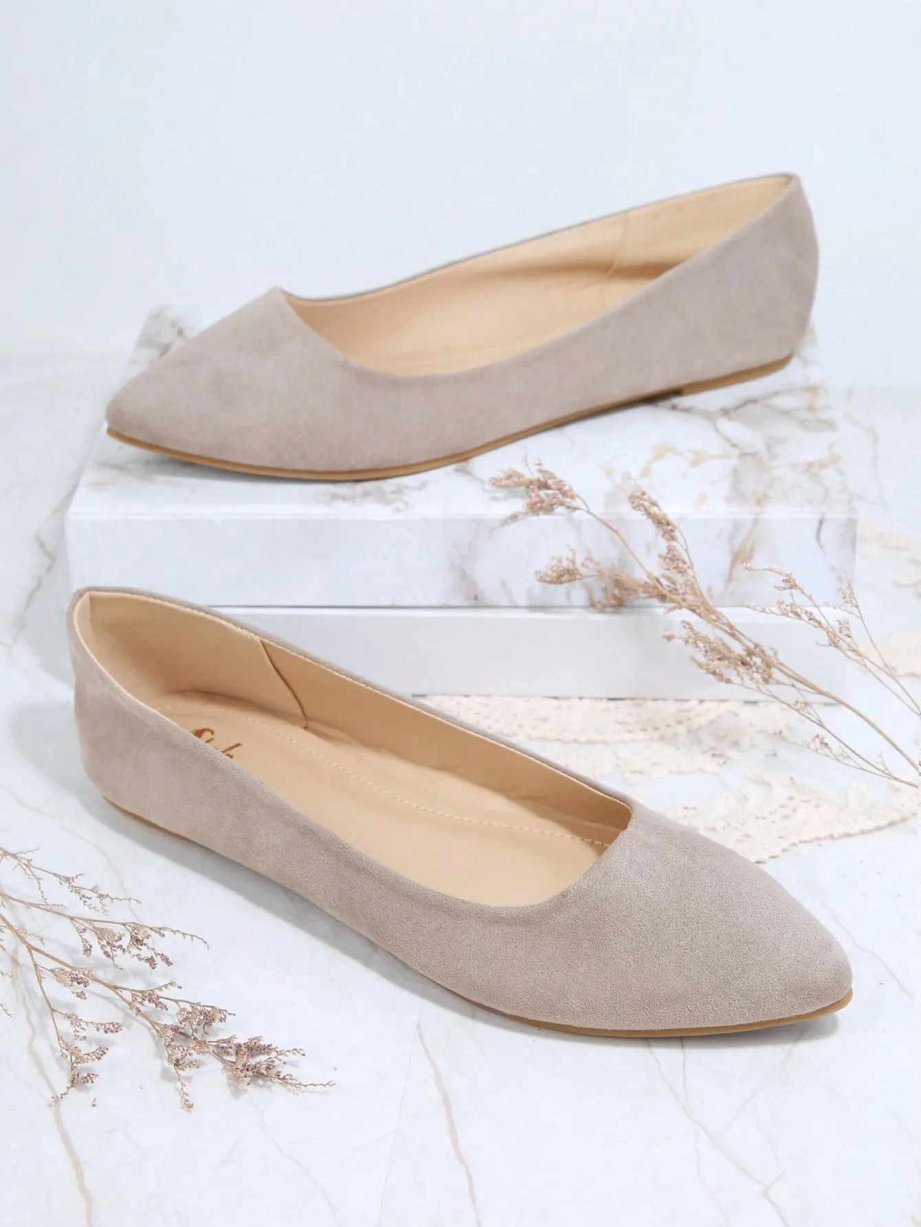 Patent Closed Toe Ballet Flats