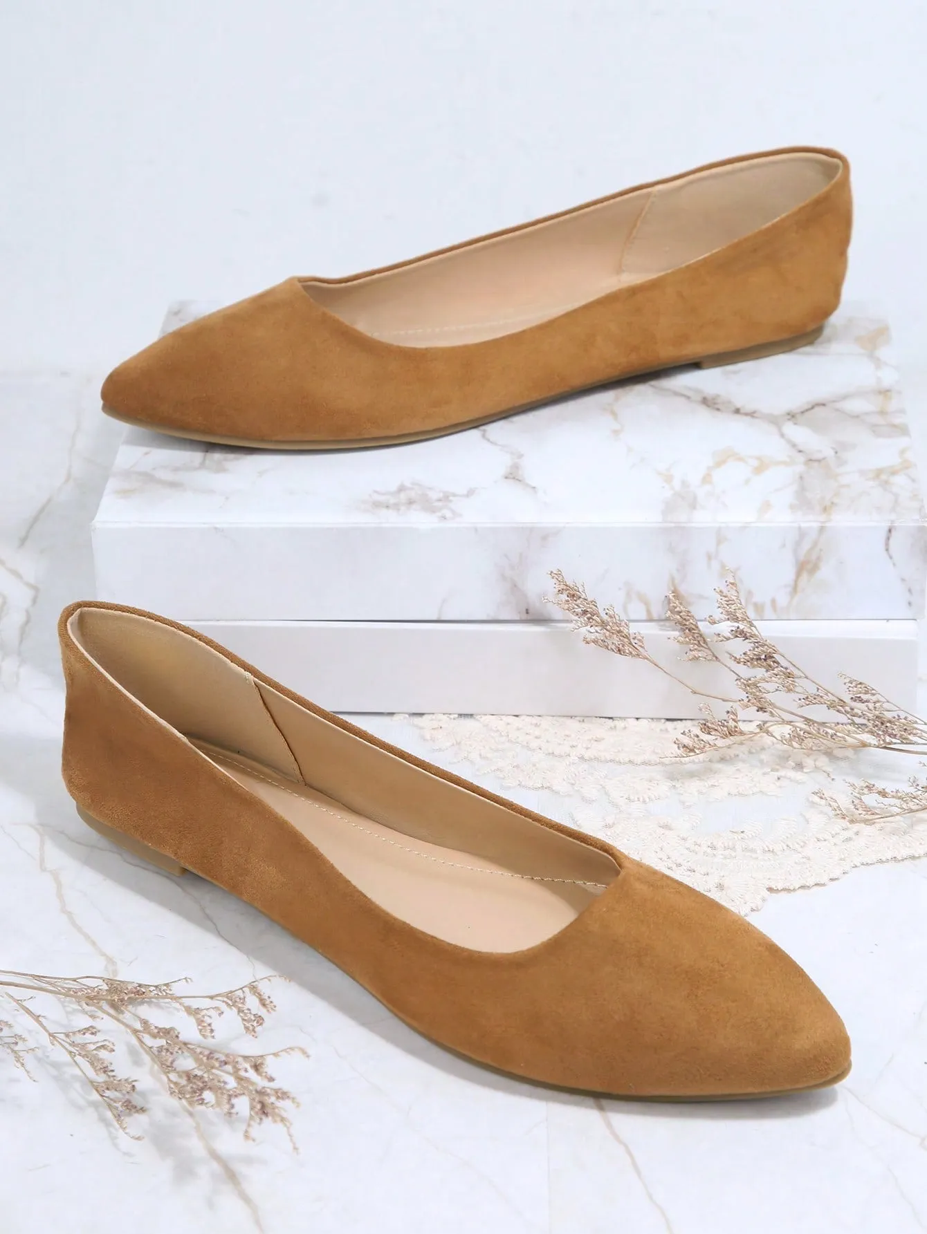 Patent Closed Toe Ballet Flats