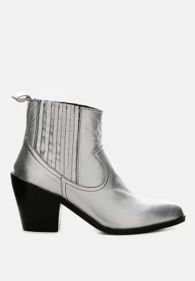 Rayna Metallic Leather Boots